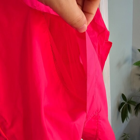 Vintage Nike 90s Nylon Neon Pink Windbreaker 1/4 Zip - Size Medium - Picture 5 of 7